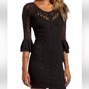Women’s Black Free People Midi Dress